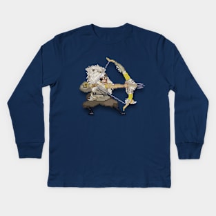 Hanzo Okami pixel spray Kids Long Sleeve T-Shirt